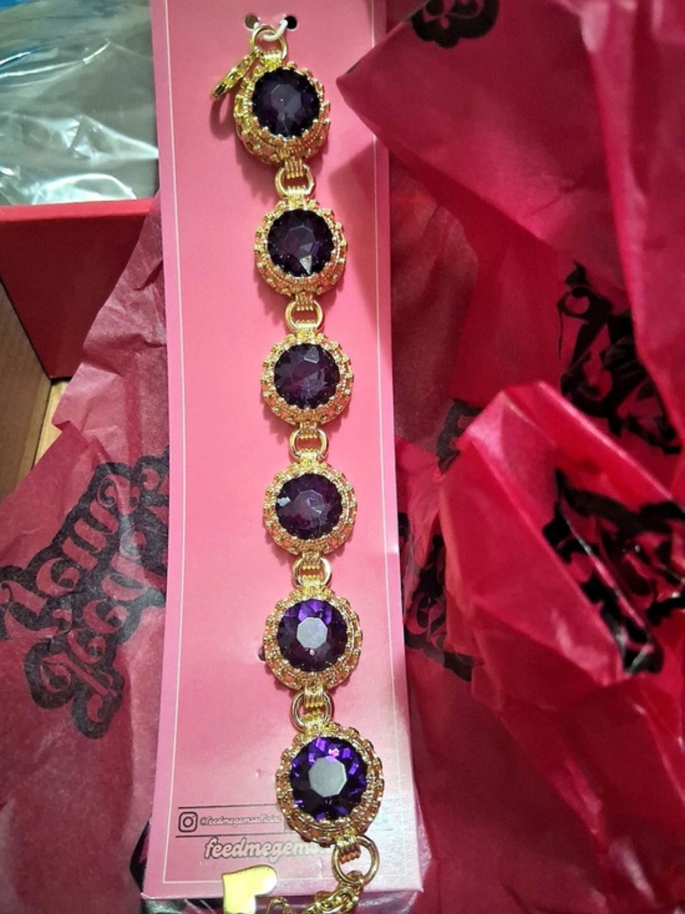 Feed Me Gems Light Amethyst Queen Bracelet